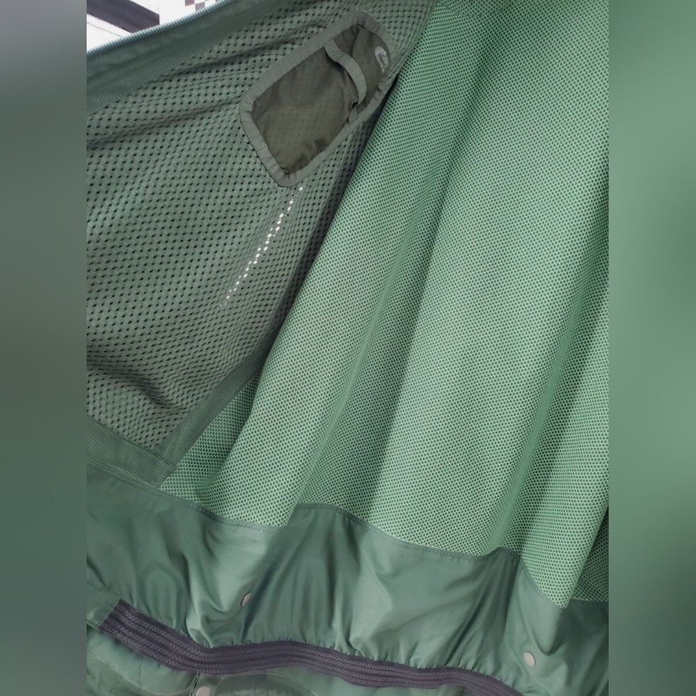 Patagonia Green Hood Waterproof Hooded Smoke Jacket Coat Men Size Large - Picture 4 of 5